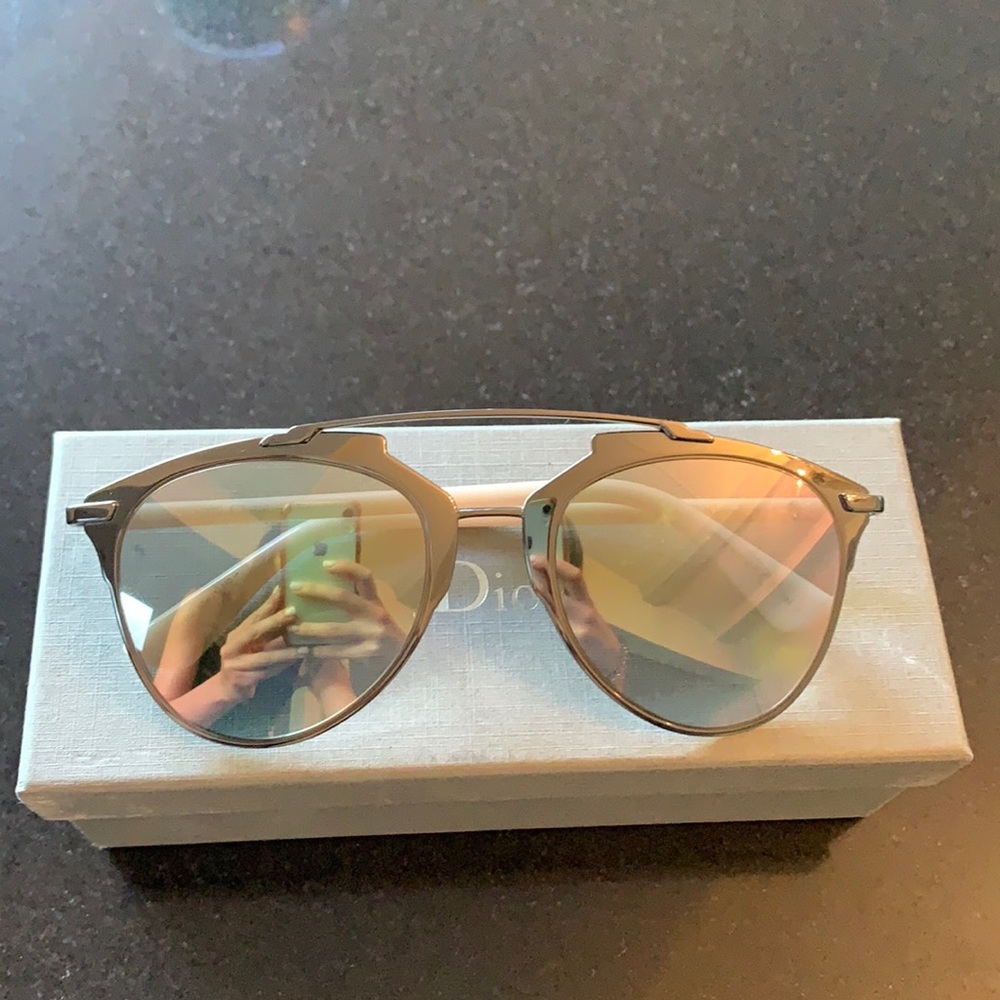 Christian Dior reflected aviator sunglasses